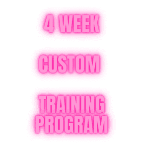 CUSTOM 4 WEEK WORKOUT PROGRAM