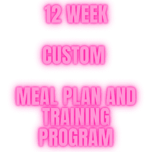 12 WEEK CUSTOM MEAL PLAN AND TRAINING PROGRAM