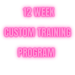 12 week custom training program graphic.